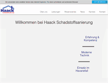Tablet Screenshot of haack-abbruch-mit-verstand.de